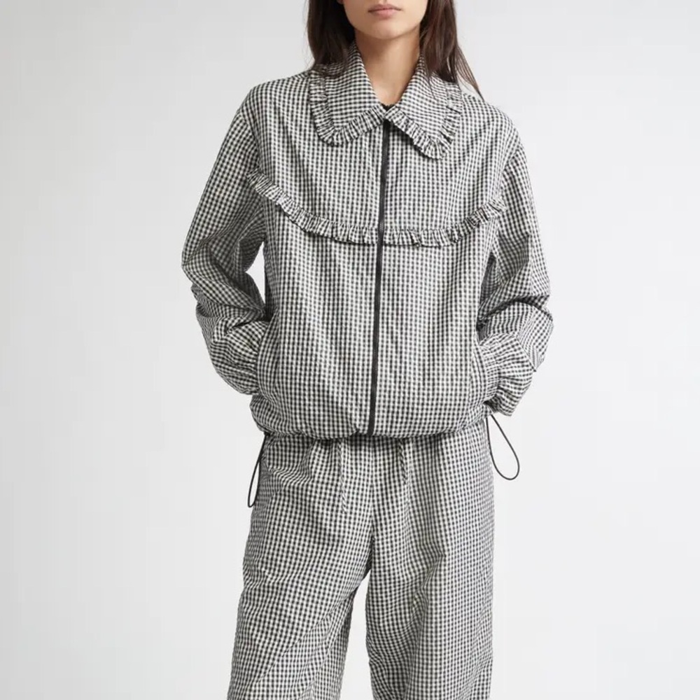 Tanner Fletcher Archie Gingham Track Jacket- Size 1
